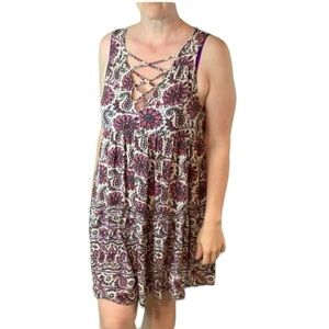 American Eagle Outfitters babydoll floral midis sleeveless dress women’s small